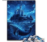 Puzzle da 1000 pezzi per adulti e ragazzi Castello delle balene, allena il tuo cervello e le tue mani, regali di compleanno unici per età 14+ 50x75cm