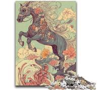 Puzzle da 1000 pezzi per adulti e ragazzi, cavallo magico, dai 14 anni in su, gioco pratico, regalo di Natale, 50x75cm