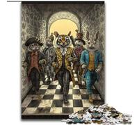 Puzzle da 1000 pezzi per adulti e ragazzi con animali da circo, adatti a persone dai 14 anni in su Difficili da completare ma divertenti e spiritosi dimensioni 50x75cm