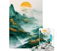 Puzzle da 1000 pezzi per adulti e ragazzi con decorazioni dorate a tema natura Puzzle da 1000 pezzi gioco fai-da-te che stimola l'analisi e la logica ideale come regalo (38x52cm)