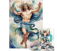 Puzzle da 1000 pezzi per adulti e ragazzi con dipinto del dio dell'acqua ideale per allenare la mente Regalo perfetto per donne gioco rompicapo per maggiori di 14 anni (50x75cm)