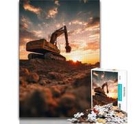 Puzzle da 1000 pezzi per adulti e ragazzi con escavatore, giochi divertenti Ogni pezzo è unico Gioco divertente e stimolante per tutta la famiglia, 50x75cm