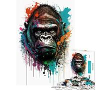 Puzzle da 1000 pezzi per adulti e ragazzi con gorilla Un rompicapo stimolante e divertente adatto a partire dai 14 anni (38x52cm)