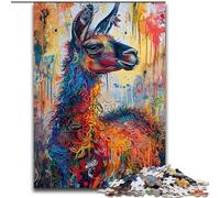 Puzzle da 1000 pezzi per adulti e ragazzi con graffiti di alpaca, per bambini dai 14 anni in su, ideale come regalo per tutta la famiglia e gli amici (dimensioni 50x75cm)