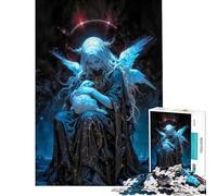 Puzzle da 1000 pezzi per adulti e ragazzi con l'immagine della Divina Maria che aiuta a stimolare la mente donne gioco rompicapo per maggiori di 14 anni (50x75cm)