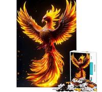 Puzzle da 1000 pezzi per adulti e ragazzi con l'immagine di una fenice gioco intellettuale rilassante e antistress ideale come regalo (dimensioni 38x52cm)