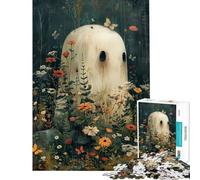 Puzzle da 1000 pezzi per adulti e ragazzi con motivi floreali bohémien e fantasmi gioco per famiglie decorazione da parete compleanno e Natale (dimensioni 50x75cm)