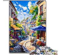 Puzzle da 1000 pezzi per adulti e ragazzi con paesaggi urbani mediterranei, attività divertenti per la casa, giocattoli per le giornate di pioggia, regali di compleanno (dimensioni 50x75cm)