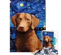 Puzzle da 1000 pezzi per adulti e ragazzi con soggetto Chesapeake Bay Retriever Un gioco stimolante e divertente un rompicapo per ragazzi dai 14 anni in su (38x26cm)