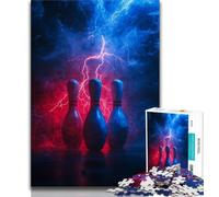 Puzzle da 1000 pezzi per adulti e ragazzi con tema Bowling, giochi divertenti Ogni pezzo è unico Gioco stimolante e divertente per tutta la famiglia, 38x26cm