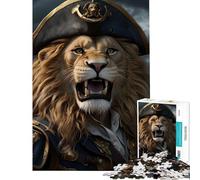Puzzle da 1000 pezzi per adulti e ragazzi con tema Pirati e Leoni Arrabbiati gioco educativo e interattivo per tutta la famiglia ideale come regalo di Babbo Natale segreto (dimensioni 38x52cm)