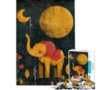 Puzzle da 1000 pezzi per adulti e ragazzi con un simpatico elefantino Gioco interattivo compleanni e occasioni speciali (dimensioni 38x52cm)