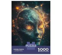 Puzzle Da 1000 Pezzi Per Adulti E Ragazzi Cosmic Alien Portrait Puzzle Per Adulti Gioco Rompicapo Decorazione Murale Compleanno E Regali Unici 52x38cm/1000pcs