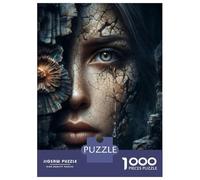 Puzzle Da 1000 Pezzi Per Adulti E Ragazzi Cracked Beauty with Tears Puzzle Per Adulti Giochi Divertenti Difficili Regali Di Compleanno E Unici 52x38cm/1000pcs
