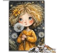Puzzle da 1000 pezzi per adulti e ragazzi, Dandelion Girl, adatto a persone dai 14 anni in su Difficile da completare ma divertente e spiritoso Ottimo regalo dimensioni 50x75cm