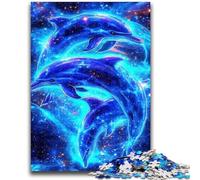 Puzzle da 1000 pezzi per adulti e ragazzi Delfino 1000 pezzi per adulti, lista dei desideri con Babbo Natale per bambini dai 14 anni (38x26cm)