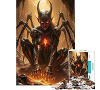 Puzzle da 1000 pezzi per adulti e ragazzi: Demone aracnide nella caverna Puzzle per adulti divertente sfida impegnativa regalo di compleanno o unico (dimensioni 38x26cm)