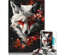 Puzzle da 1000 pezzi per adulti e ragazzi, Dio delle volpi, puzzle per adulti, un'offerta difficile e stimolante, un regalo per tutta la famiglia (dimensioni 75x50cm)