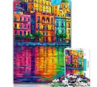 Puzzle da 1000 pezzi per adulti e ragazzi,dipinto del lungomare di Napoli,Italia,1000 pezzi per adulti,giochi educativi,decorazione per la casa,adatto per la decorazione della scrivania (38x26cm)