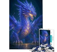 Puzzle da 1000 pezzi per adulti e ragazzi Drago di cristallo nella caverna gioco interattivo regalo per donne compleanno e regali unici (dimensioni 38x52cm)