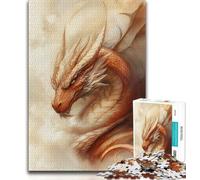 Puzzle da 1000 pezzi per adulti e ragazzi drago volante retrò 1000 pezzi per adulti antistress per ammazzare il tempo durante le vacanze lista dei desideri con Babbo Natale 26x38cm