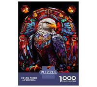 Puzzle Da 1000 Pezzi Per Adulti E Ragazzi Eagle Colorful Abstract Puzzle Per Adulti Giocattolo Decorazione Da Parete Decorazione Da Parete Interazione Genitore-figlio 38x26cm/1000pcs