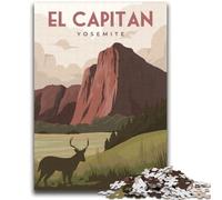 Puzzle da 1000 pezzi per adulti e ragazzi El Capitan Yosemite Travel Design vivace e unico Esperienza di puzzle rilassante e stimolante (dimensioni 38x52cm)