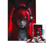 Puzzle da 1000 pezzi per adulti e ragazzi estetica Cyber Bunny Puzzle per ragazzi giocattolo decorativo da parete migliora la memoria difficile e stimolante (dimensioni 38x26cm)
