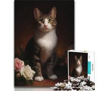 Puzzle da 1000 pezzi per adulti e ragazzi, fantasia, arte, gatti, giochi divertenti per la famiglia, attività divertenti a casa, regalo di compleanno, regali da viaggio (38x26cm)