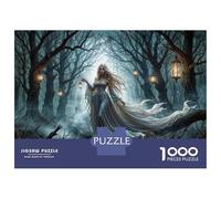 Puzzle Da 1000 Pezzi Per Adulti E Ragazzi Fantasy Forest Lanterns Puzzle Per Adulti Gioco Pratico Un'opera D'arte Ideale Come Regalo 70x50cm/1000pcs