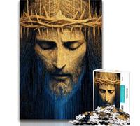 Puzzle da 1000 pezzi per adulti e ragazzi, Gesù fantasy, decorazione murale artistica e idea regalo di compleanno per amici, ufficio domestico 50x75cm