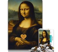 Puzzle da 1000 pezzi per adulti e ragazzi, Gioco astratto della Gioconda, ideale come regalo per tutta la famiglia (75x50cm)