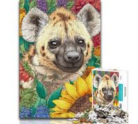 Puzzle da 1000 pezzi per adulti e ragazzi Girasole Iena 1000 pezzi per adulti, gioco educativo per famiglie adatto per la decorazione della scrivania (dimensioni 75x50cm)