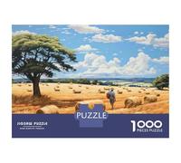 Puzzle Da 1000 Pezzi Per Adulti E Ragazzi Golden Harvest Fields Puzzle Giochi Divertenti Sfida Difficile Interazione Genitore-figlio 38x26cm/1000pcs