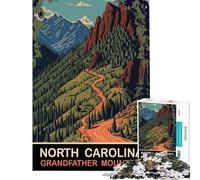 Puzzle da 1000 pezzi per adulti e ragazzi Grandfather Mountain SD Toys giochi educativi gioco pratico per divertimento in famiglia regalo di Babbo Natale segreto (dimensioni 50x75cm)