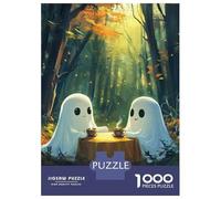 Puzzle Da 1000 Pezzi Per Adulti E Ragazzi Halloween Ghost Tea Party Puzzle Giochi Divertenti Sfida Difficile Interazione Genitore-figlio 70x50cm/1000pcs