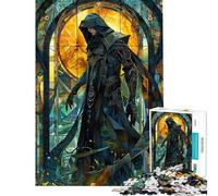 Puzzle da 1000 pezzi per adulti e ragazzi ispirato a Stained Mage Tale Puzzle per ragazzi giocattolo decorativo da parete migliora la memoria stimola la memoria e offre una sfida (dimensioni 50x75cm)