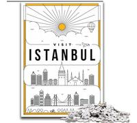 Puzzle da 1000 pezzi per adulti e ragazzi Istanbul Turchia, giocattoli, giochi educativi, ottimi regali e giocattoli antistress 50x75cm