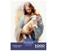 Puzzle Da 1000 Pezzi Per Adulti E Ragazzi Jesus Christ - The Good Shepherd Puzzle Per Adulti Giochi Rilassanti Decorazione Per La Casa Regali Unici Per Compleanno E Natale 52x38cm/1000pcs