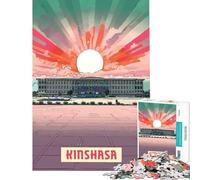 Puzzle da 1000 pezzi per adulti e ragazzi Kinshasa Toy gioco intellettuale rilassante antistress ottimo regalo e giocattolo (Dimensioni 38x26cm)