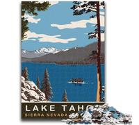 Puzzle da 1000 pezzi per adulti e ragazzi, Lake Tahoe, design vivace e unico, esperienza di gioco rilassante e stimolante (dimensioni 38x26cm)