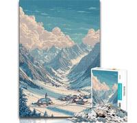 Puzzle da 1000 pezzi per adulti e ragazzi Lech Am Arlberg Art, gioco stimolante ideale come regalo per tutta la famiglia (75x50cm)