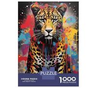 Puzzle Da 1000 Pezzi Per Adulti E Ragazzi Leopard Banksy Street Art Puzzle Per Adulti Giochi Rilassanti Decorazione Per La Casa Regali Unici Per Compleanno E Natale 38x26cm/1000pcs