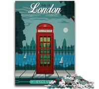 Puzzle da 1000 pezzi per adulti e ragazzi, Londra, design vivace e unico, esperienza di gioco rilassante e stimolante (dimensioni 50x70cm)