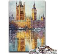 Puzzle da 1000 pezzi per adulti e ragazzi Londra Parigi Big Ben Gioco stimolante regalo per tutta la famiglia 50x75cm