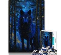 Puzzle da 1000 pezzi per adulti e ragazzi Lupo nella foresta 1000 pezzi per adulti ideali come regali per tutta la famiglia adatti per bambini di età compresa tra 38x26cm e 14 anni