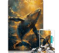 Puzzle da 1000 pezzi per adulti e ragazzi, Majestic Fantasy Whale, puzzle per adulti, giocattoli educativi per l'apprendimento, giochi per famiglie, regali e compleanni unici (dimensioni 38x26cm)