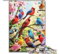 Puzzle da 1000 pezzi per adulti e ragazzi, mondo di fiori e uccelli, allena il tuo cervello e le tue mani, regalo di compleanno unico per bambini dai 14 anni in su (dimensioni 26x38cm)