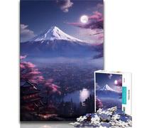 Puzzle da 1000 pezzi per adulti e ragazzi, Monte Fuji, Moonlight Vale, puzzle per adulti, regali di compleanno unici per bambini dai 14 anni in su (dimensioni 75x50cm)