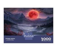 Puzzle Da 1000 Pezzi Per Adulti E Ragazzi Moonlit Mountain Valley Puzzle Per Adulti Gioco Pratico Un'opera D'arte Ideale Come Regalo 52x38cm/1000pcs
